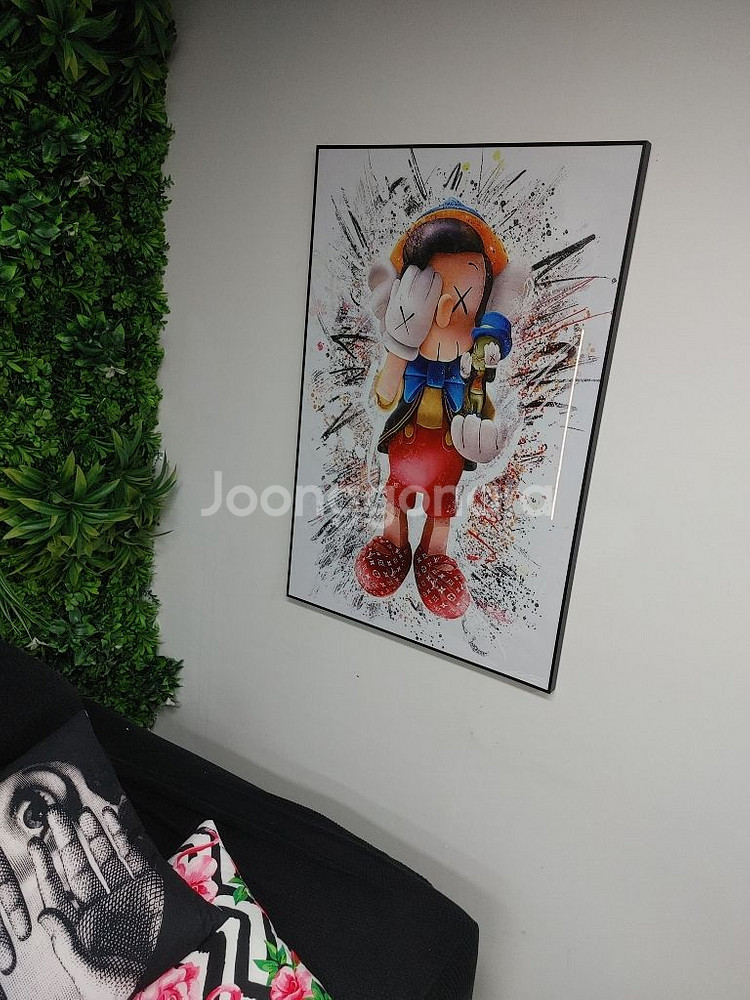 루이비통 풍 카우스 피노키오 브릭베어 그림액자 대형그림--6