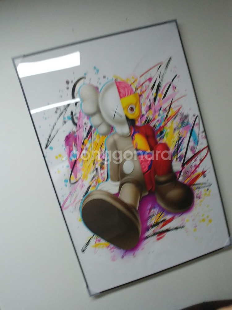 카우스 베어브릭 브릭비어 대형 그림 액자 인테리어 소품--1