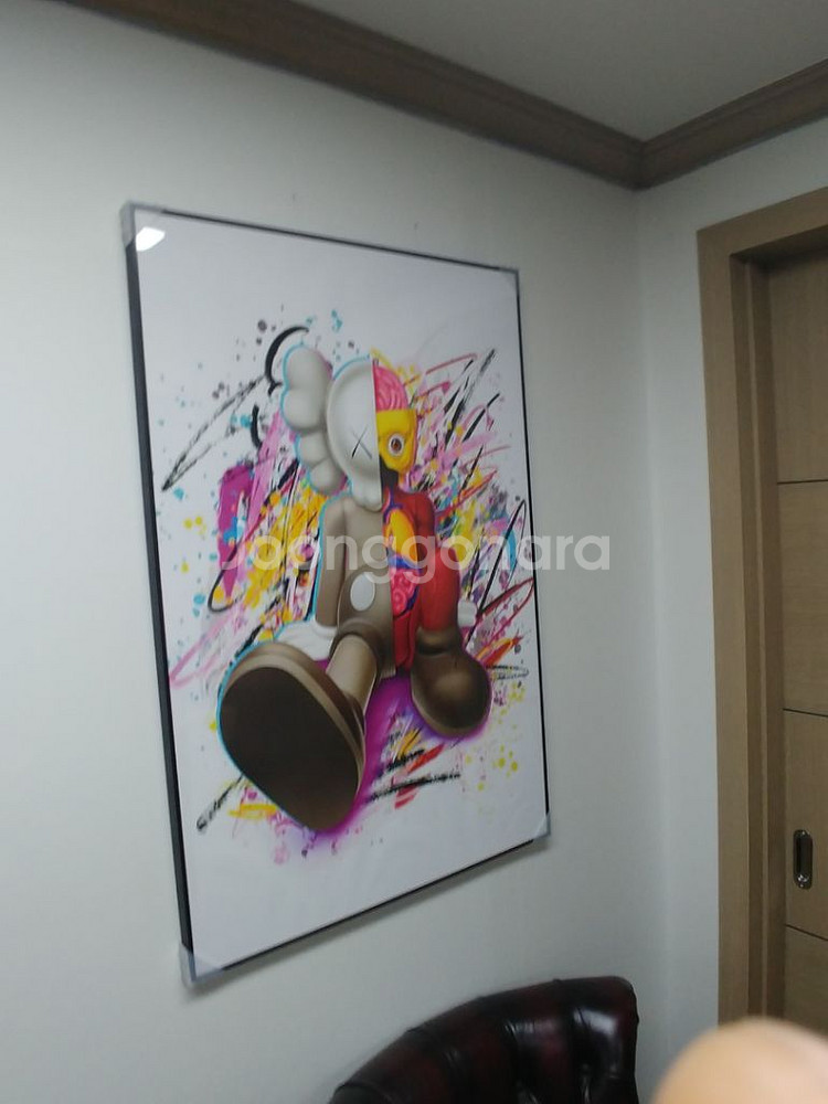 카우스 베어브릭 브릭비어 대형 그림 액자 인테리어 소품--2