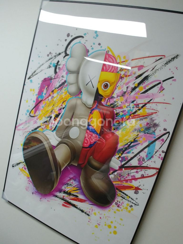 카우스 베어브릭 브릭비어 대형 그림 액자 인테리어 소품--4