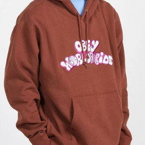 오베이 year hoodie brown