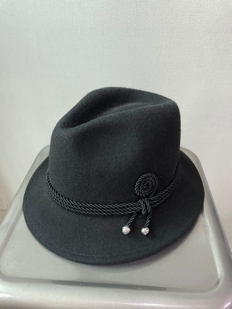 블랙 유니섹스 페도라 2개 이미지