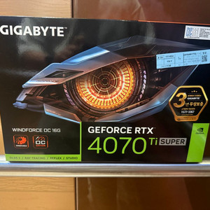 기가바이트 4070ti super 미개봉 팝니다.