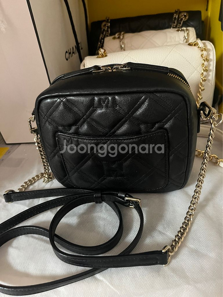 메트로시티 블랙 미니백 크로스백--3