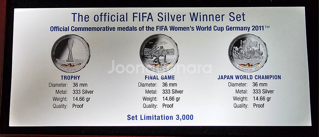 FIFA (2011년)여자 월드컵(독일)기념메달--1