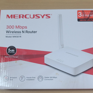 Mercusys 무선 N 공유기 300Mbps, MW3