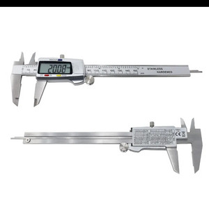 디지털 버니어 캘리퍼스 스텐질 눈금자 150mm 측정