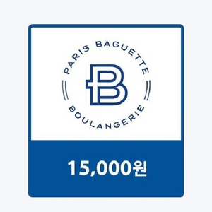 파리바게트 15000원 모바일 상품권 금액권