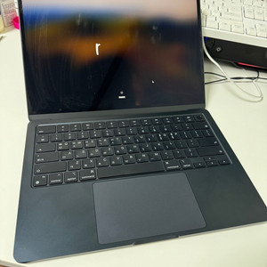 맥북에어13인치 M2 미드나이트블루 8GPU 램8GB