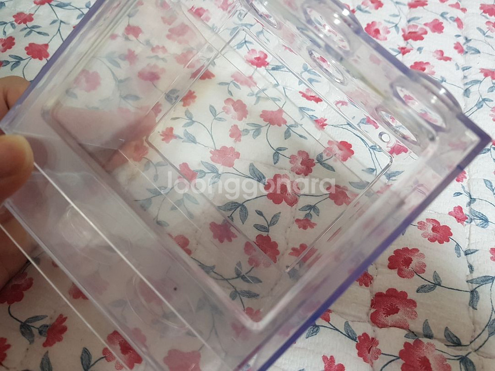 미니 LED 블럭 투명 어항 인테리어 소품 저금통--2