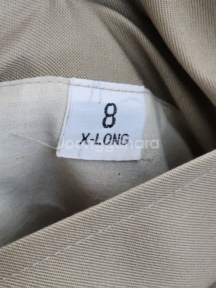 (L) 버버리 트렌치코트 베이지 더블 내피세트 벨트--3