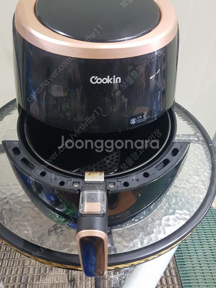 쿠킨 대용량 디지털 에어프라이어 5L 40,000원 작--1