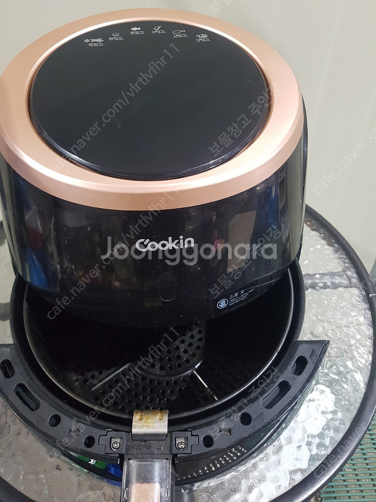 쿠킨 대용량 디지털 에어프라이어 5L 40,000원 작--2