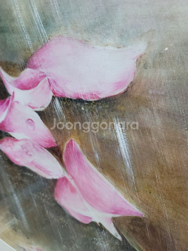 송경희작가 유화 그림 꽃잎--8