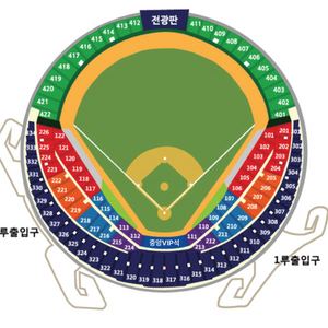 두산 vs 와일드카드전 3루 외야석