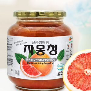 견과공장 자몽청 자몽차950g(미개봉) 4병