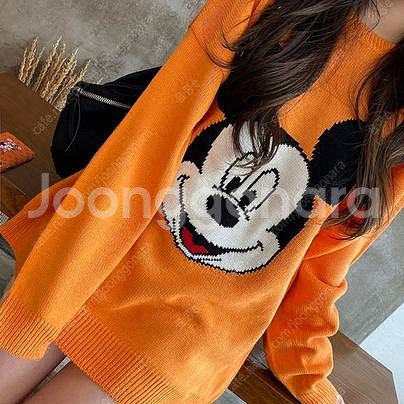 새상품) 마리마켓 미키니트 오렌지--1