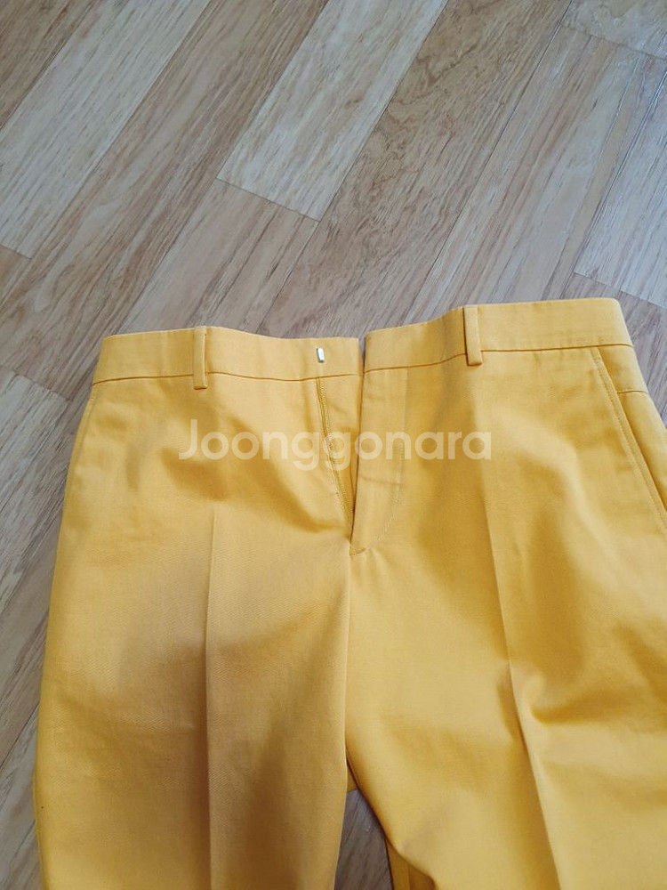 에르메스 남자바지 골프바지 허리34 노랑--2