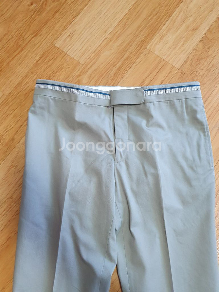 에르메스 남자바지 골프바지 허리34 베이지--2