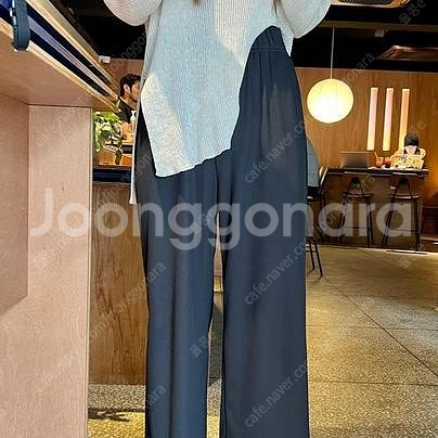 새상품) 마리마켓 기능성 만구땡 팬츠 블랙 롱 L--3