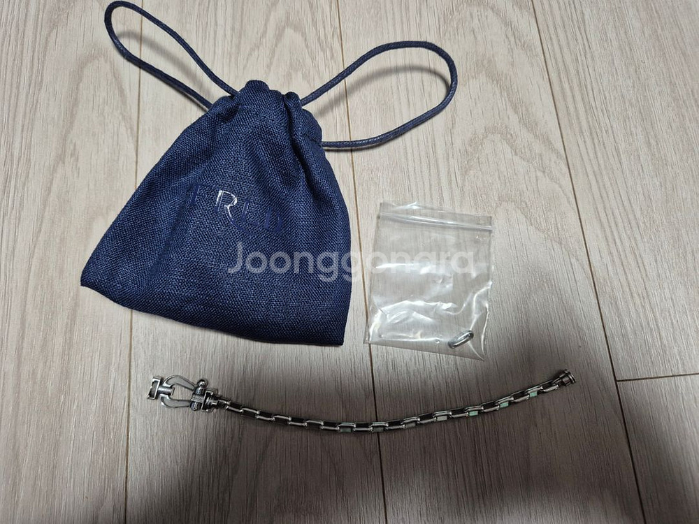 프레드 포스텐 링크 브레이슬릿 화이트골드 라지--3