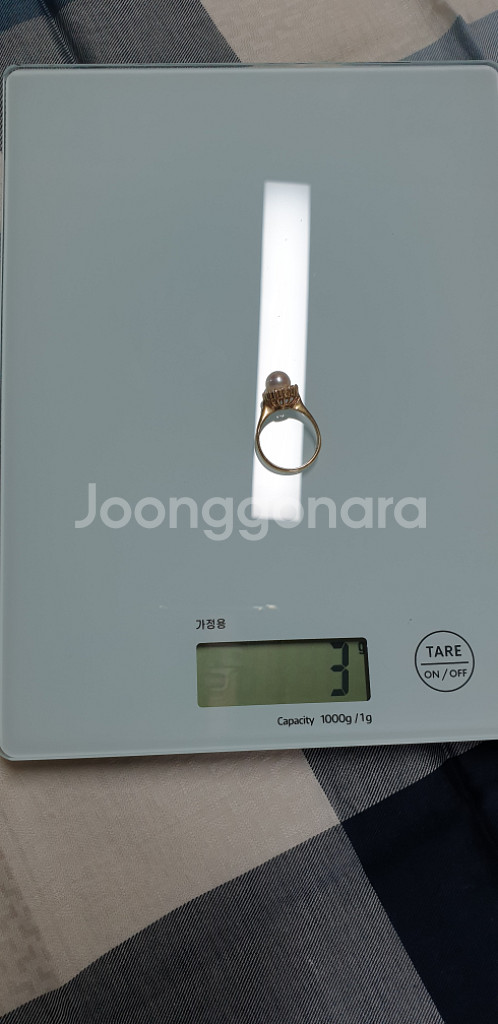14k 우아한 진주 반지 11호--9