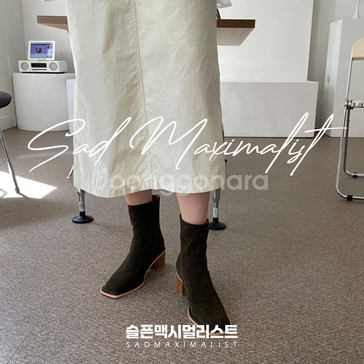 225~250 스웨이드 앵클부츠 미들힐 3컬러_0149--6