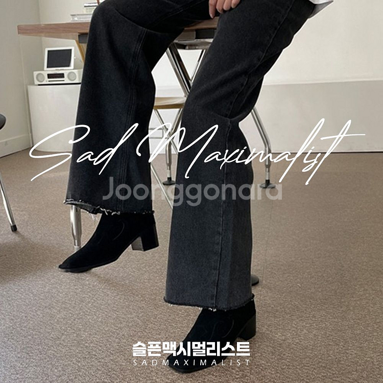 225~250 스웨이드 앵클부츠 미들힐 3컬러_0149--8