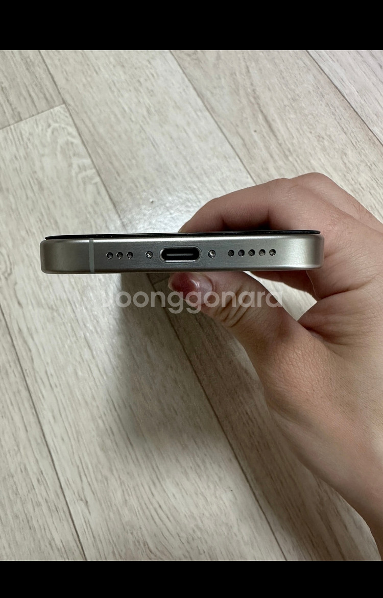 아이폰15pro 128 내추럴 티타늄--3