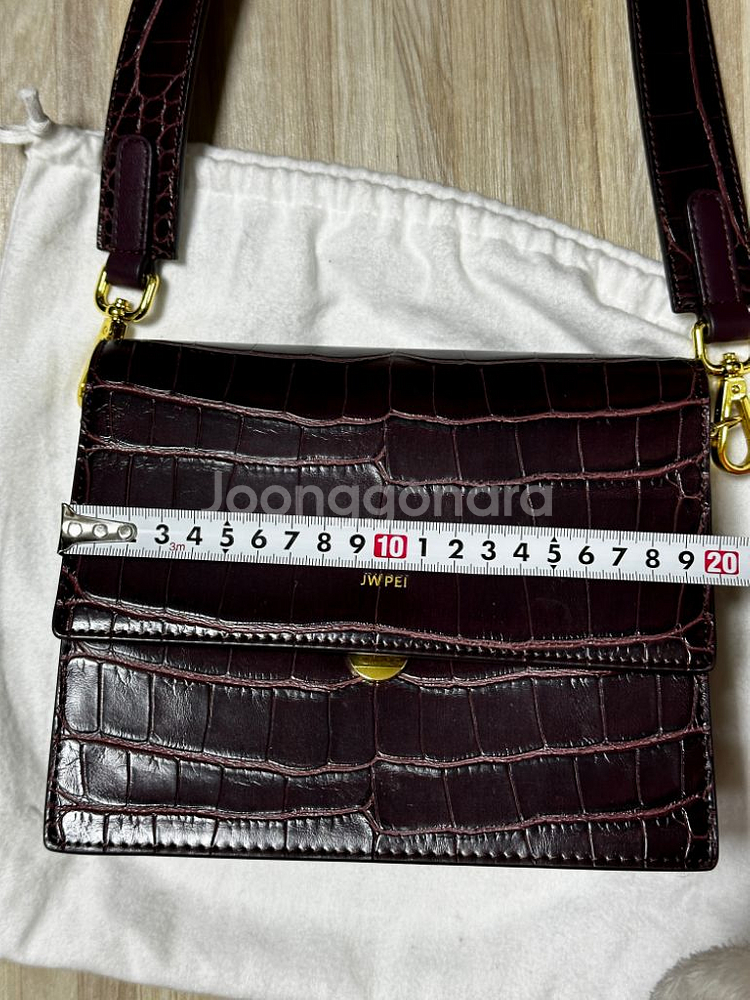 JWPEI 미국브랜드 악어무늬 비건백--8
