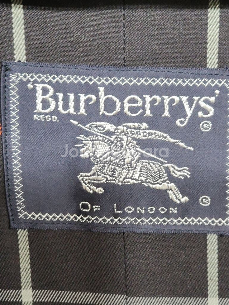 (XL) 버버리 트렌치코트 네이비 싱글 롱코트 벨트--2