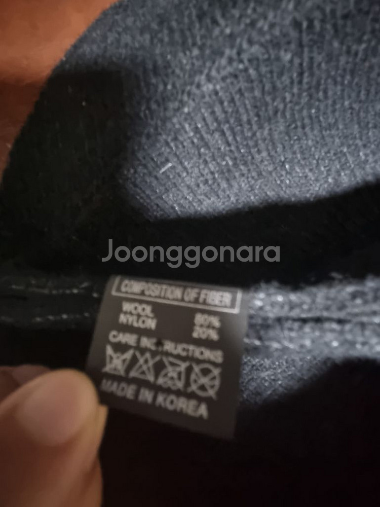 유아동 울 뜨개 챙모자 블랙--3