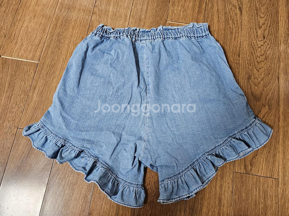 가격인하)리미떼두두 러플 데님 반바지 3xl--1
