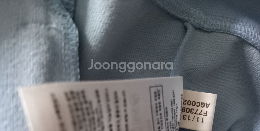 아디다스 대장급 희귀 독일 하검 스카이블루 블랙 트랙탑--5