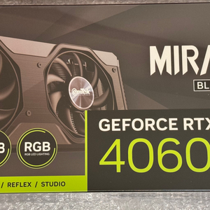 이엠텍 rtx 4060 미라클 블랙 미개봉