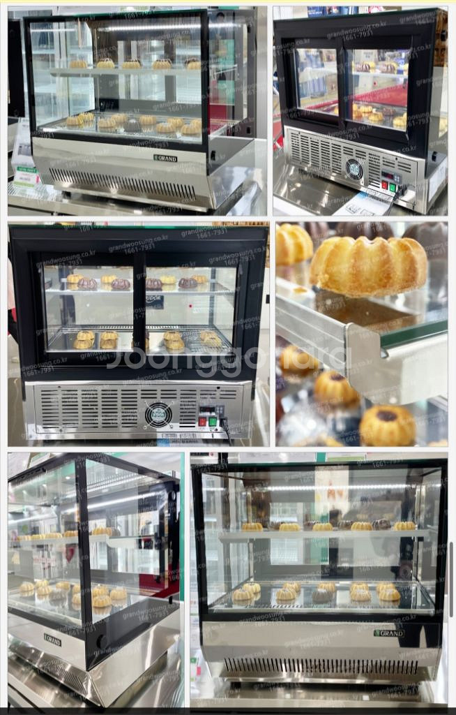 그랜드우성 간냉식 사각 카운터탑 제과쇼케이스 (새거)--1