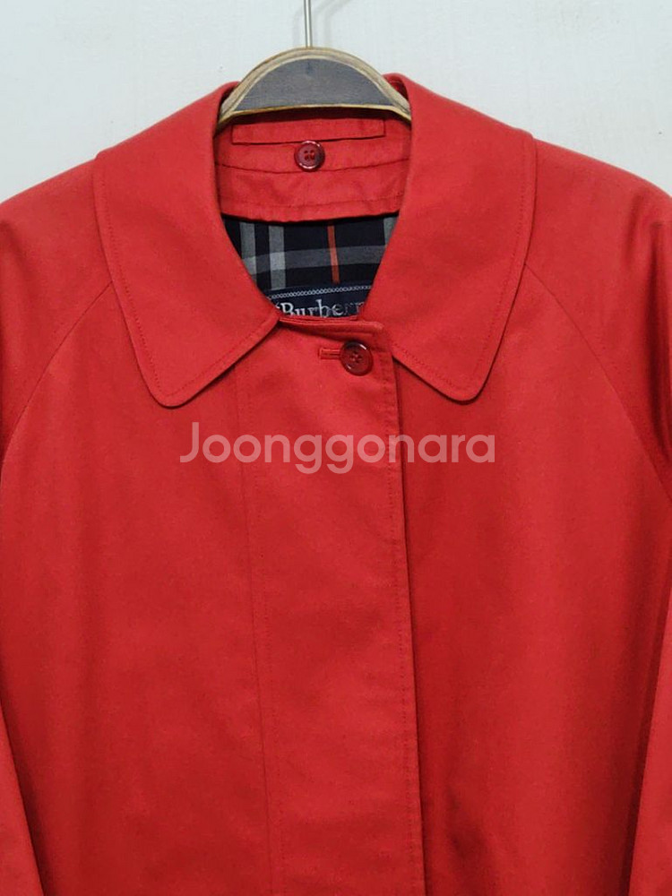(XL) 버버리 트렌치코트 빨강 싱글 나그랑--1