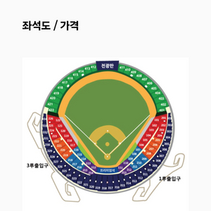 준PO 1차전 엘지KT 중앙네이비 315블록 2연석