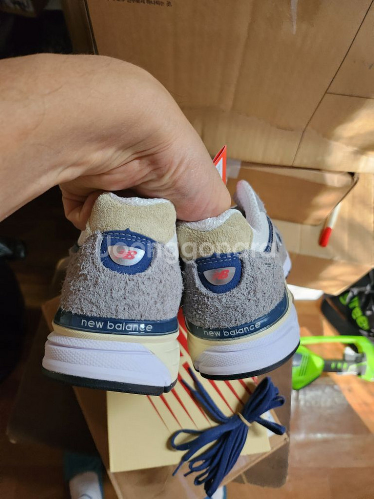 뉴발란스 990v4 메이드 인 USA 그레이 스웨이드--3