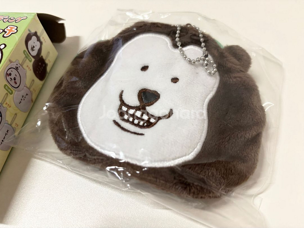 나가노마켓/농담곰/담곰이/트레이딩 얼굴파우치/말레이곰--1