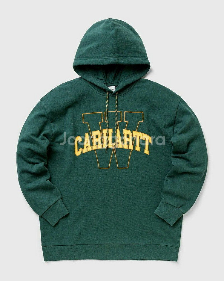 (새상품) CARHARTT 칼하트 공용 그린 로고 후드--3