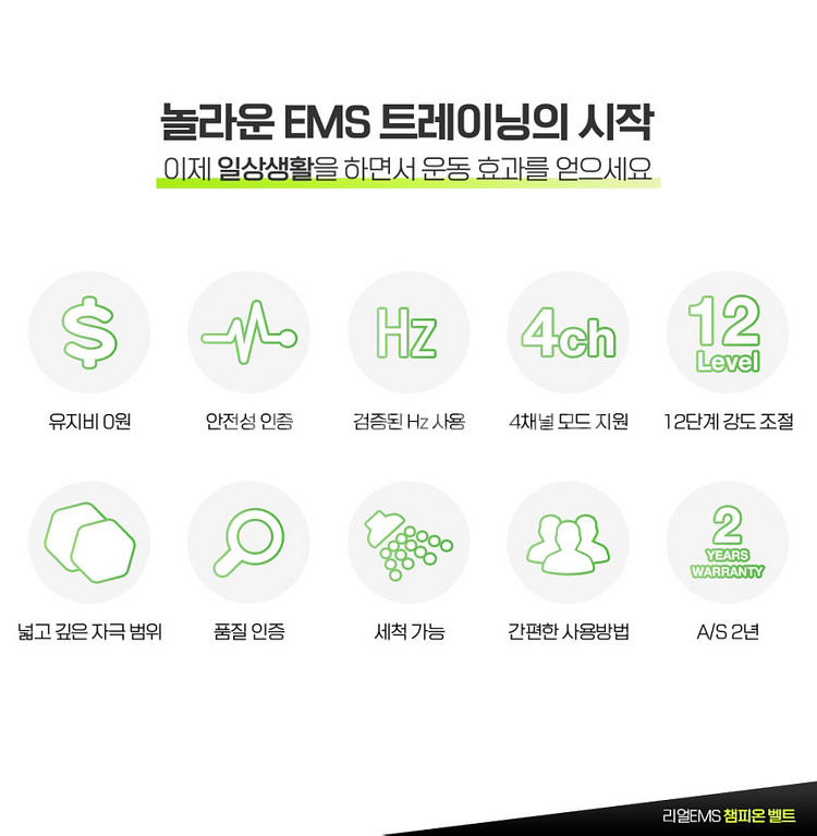 (박스 O) 리얼 EMS 챔피온 벨트--2