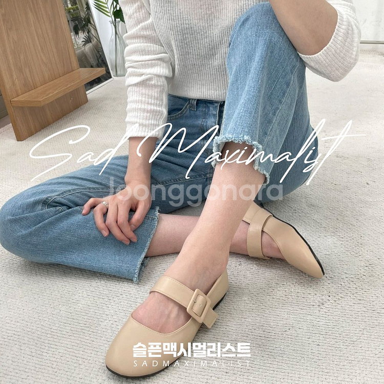 225~250 버클 밴딩 플랫슈즈 4컬러_0155--5