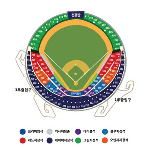 준플레이오프 2차전 LG vs KT 3루 오렌지 2연석