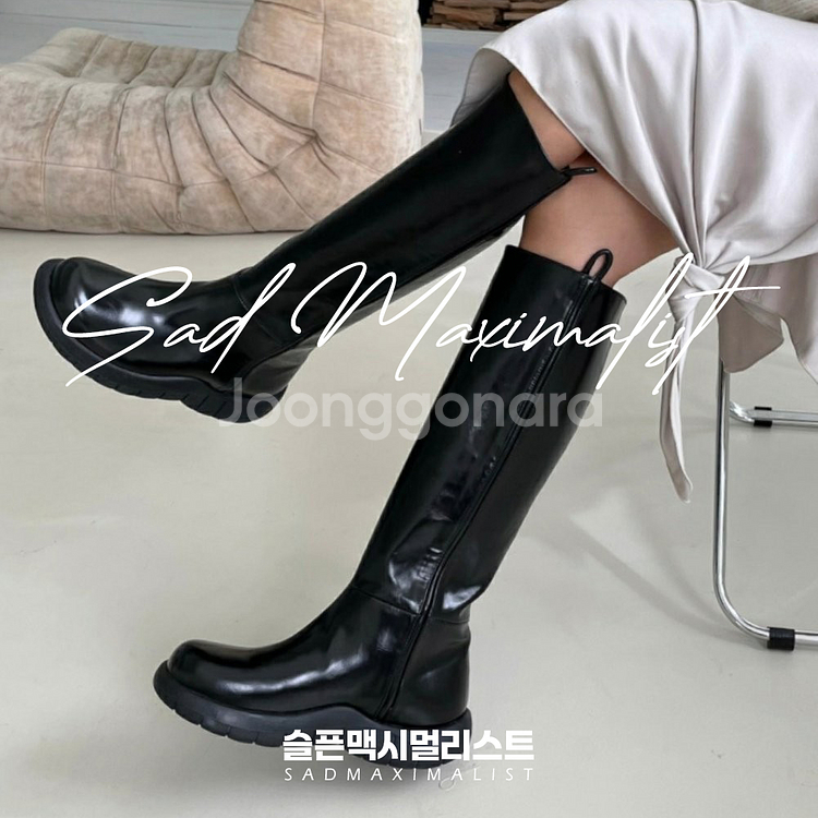 230~250 둥근코 고무창 롱부츠 2컬러_0157--2
