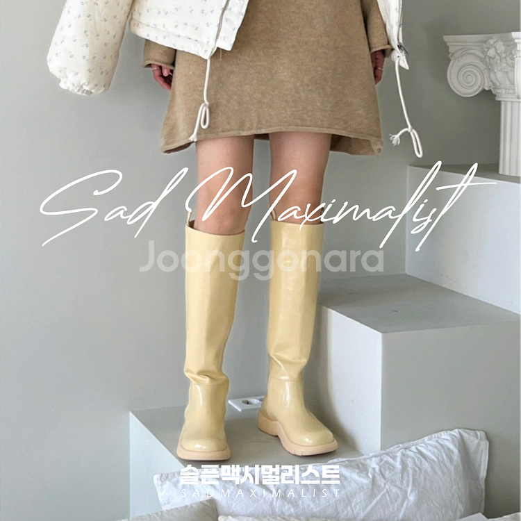 230~250 둥근코 고무창 롱부츠 2컬러_0157--9