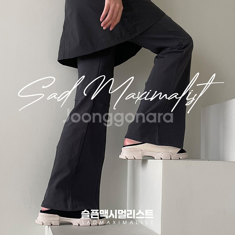 225~250 캔버스 블로퍼 뮬 슬리퍼 2컬러_0158--6