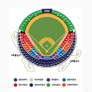 [준PO 1차전] LG vs KT 3루 네이비석 2연석