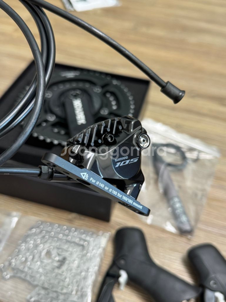 105di2 그룹셋 + 엑스케이디양발 파워미터 크랭크셋--3