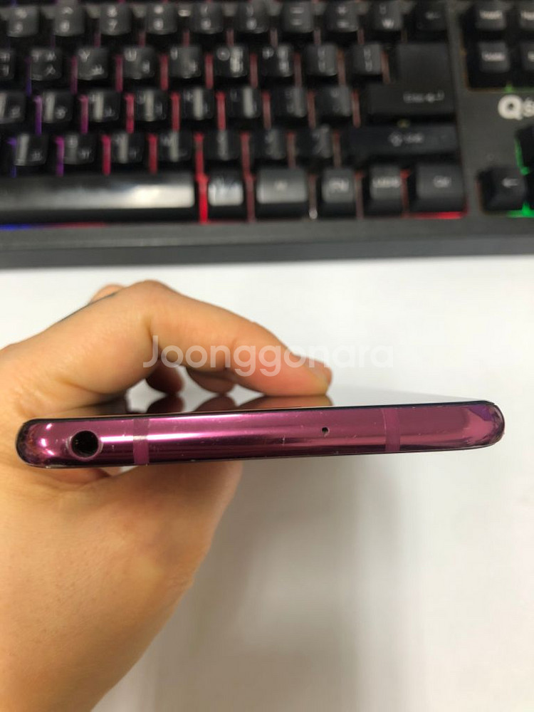 LG V30 라즈베리로즈 64G 약파손 +기능정상--8